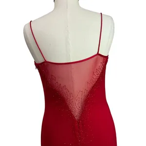 Vintage 1990s Dave and Johnny by‎ Laura Ryner Red Formal Gown Sz 11/12 thumbnail 7