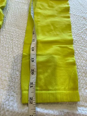 Free people neon yellow leggings S women thumbnail 7