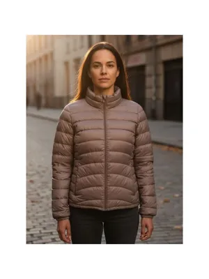 Uniqlo Ultra Light Down Packable Puffer Jacket Greige Champagne L Quiet Luxury thumbnail 14