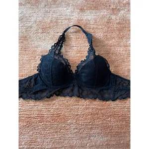 Black Halter Victoria Secret PINK Bralette thumbnail 2
