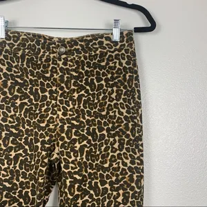 WE The‎ Free Belle Animal Print Cropped Skinny Jeans Sz 26 Leopard thumbnail 8
