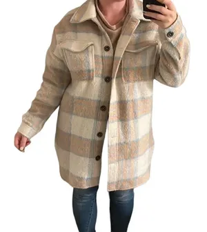 ✨ PLAID BUTTON DOWN SHACKET  COAT✨ thumbnail 1