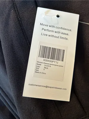 Black Cropped fleece Zip thumbnail 3