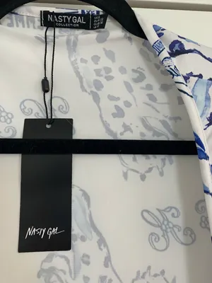 Nasty Gal Printed Tie Top thumbnail 5