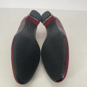J.‎ Renee Bambalina Lizard Print Red Patent Size 8.5 NEW Career Church Holiday thumbnail 8