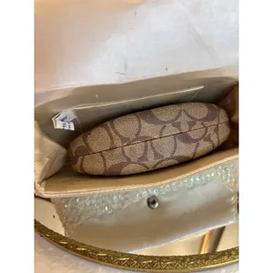 Glamorous White Beaded Sequin Clutch Evening Bag Formal Purse Fine Arts Bag thumbnail 10