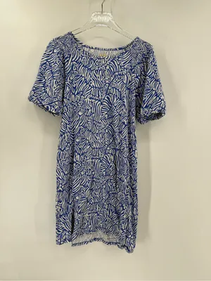 Lilly Pulitzer Rosen Dress‎ Martinique Blue Zee Bebe Zebra Prep size large thumbnail 3