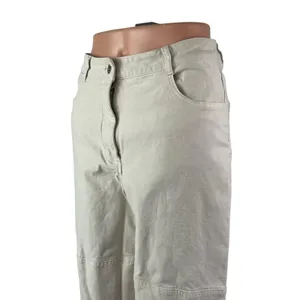 Aritzia Wilfred Free Women's Beige High Rise Wide Leg Baggy Trousers Pants Sz 6 thumbnail 2