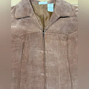 Vintage Faded Glory Boho Suede Western Jacket Bell Sleeve Retro Penny Lane L thumbnail 8