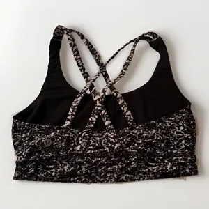 Lululemon White Black Geometric Sports Bra Wireless Women's Size XS thumbnail 2