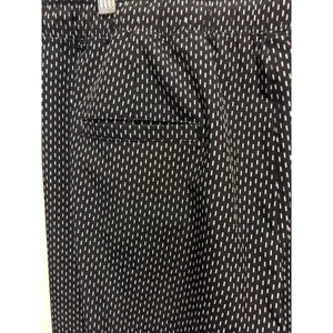Albion Fit Black White Dash Print Jetsetter Joggers Ankle Zip Pants Womens Large thumbnail 7