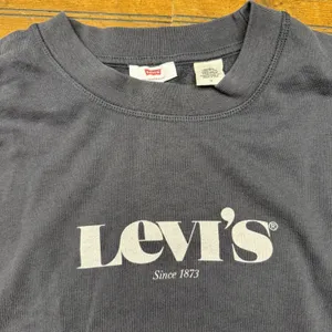 Levis Sweater Womens Medium Blue‎ Pullover Sweatshirt Relaxed Casual Ladies thumbnail 2