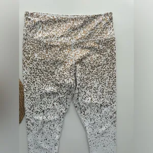 ZYIA White Stay Gold Hi Rise Leggings Sz‎ 8-10 thumbnail 3