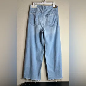 American Eagle super high waist skater jeans 4066 size 8 short thumbnail 3