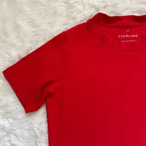 Everlane Dress The Weekend Tee Pocket Crewneck Short Sleeve Red XXS thumbnail 8