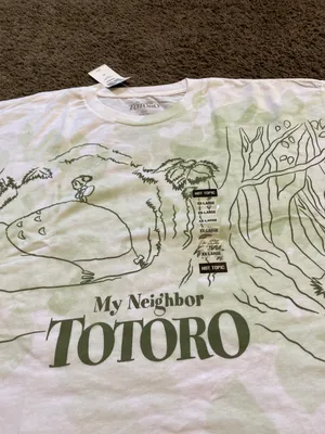Hot Topic My Neighbor Totoro White Crop Top Size XXL thumbnail 3