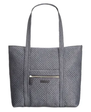 Vera Bradley Gray Quilted Tote thumbnail 1