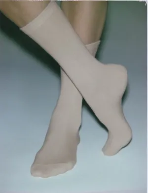 NWT SKIMS everyday mid calf socks in Sand thumbnail 1