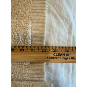 Vintage Milrank Open Front Sweater Vest Cream Medium Coastal Grandma Preppy thumbnail 7