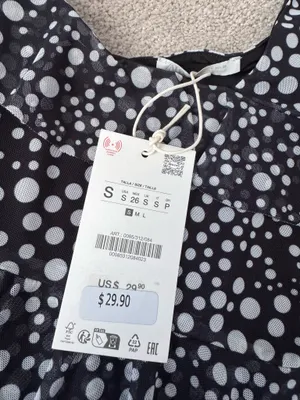 Zara Printed Tulle Top | Size S | NWT thumbnail 4
