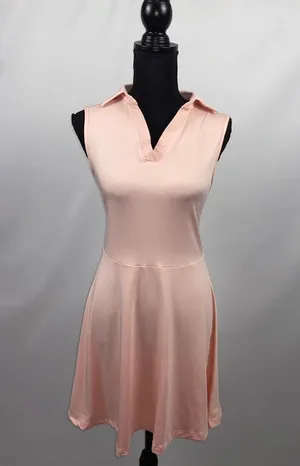 ress Tennis/Golf Sleeveless Dress V-Neck With Shorts Medium Light Pink thumbnail 1
