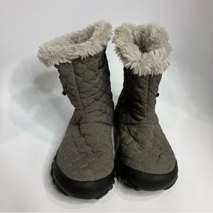 Bogs B Moc quilted boots waterproof‎ gray size 6 thumbnail 2