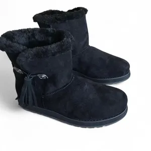 Skechers Black Keepsakes Tribute Faux Fur Lined Concho Tassel Ankle Boots SZ 9 thumbnail 3