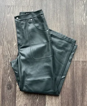 BLANK NYC Green leather pants thumbnail 1