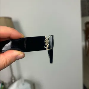 Saint Laurent Sunglasses SL M94 001‎ Shiny Black Frame Grey Lens thumbnail 5