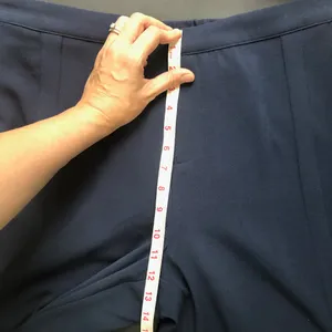 H by Halston NWOT 14 Navy Blue Cropped dress pants thumbnail 7