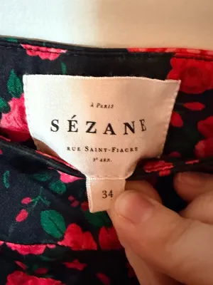 Sezane Sandy Skirt Red Roses - Size 2 thumbnail 3