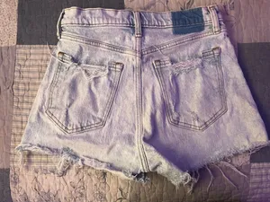 Abercrombie High-Rise jean shorts thumbnail 3