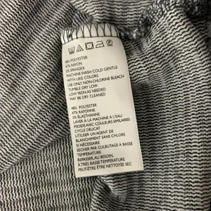 Out From Under Striped Mock Neck‎ Long Sleeve Pullover Top Gray White Small thumbnail 5