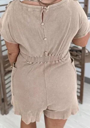 Women’s Acid Wash Romper thumbnail 2