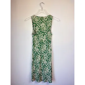 Reformation Green Floral Calix Dress Mento Summer Casual V Neck Sleeveless XS thumbnail 3