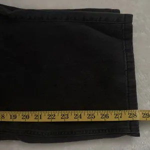 Vans Curbside Pant Womens 29 Washed Black Wide Leg High Rise Skater Baggy thumbnail 7