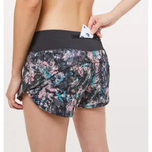 Lululemon Women Run Speed Up Short 2.5" Inseam Dappled Daze‎ Obsidian Size 14 thumbnail 3