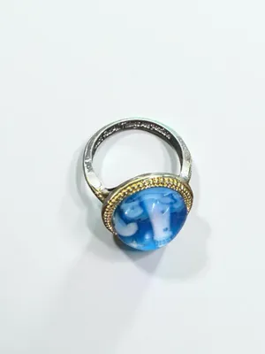 Lighthouse 2 Tone Ring Blue Size 6.5 thumbnail 5