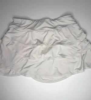 Ideology Women's White Athleisure Ruffle Skort L thumbnail 1