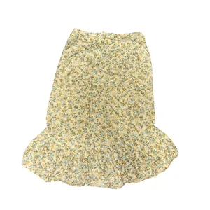Mary Kate and Ashley Vintage Paisley Floral Skirt Size Yellow Blue Eyelet Y2k thumbnail 3