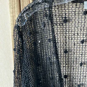FINAL MARKDOWN Vejaiz Designs Black Knit cardigan small thumbnail 4