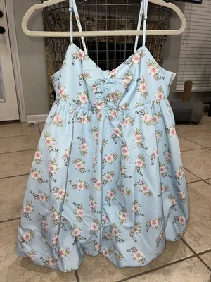 Free People Blue Mini Dress thumbnail 6