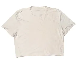 Lululemon Fitted Crop Tee Womens 8 White Good‎ Short Sleeve Relaxed Fit Shirt thumbnail 1