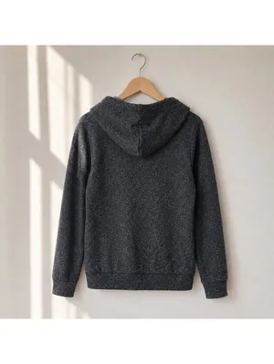 Vintage Cotton Gray Full Zip Hoodie Women S Terry Cloth Y2K Layering thumbnail 2