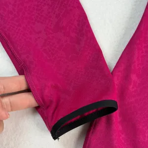 Nike Pro Dri-FIT Womens Pink Print Half Zip Pullover Top Medium Workout Athletic thumbnail 5