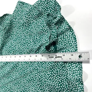 Abercrombie & Fitch Green Floral Wrap‎ Mini Dress Ruffle Daisy Medium EUC thumbnail 8