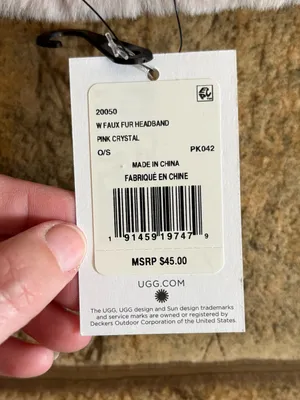 NWT UGG women’s Faux Fur Headband OS thumbnail 4