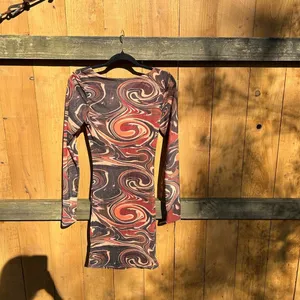 Reeling Colors Sheer Cut Out Dress size large black bead dolls kill‎ marbled thumbnail 9