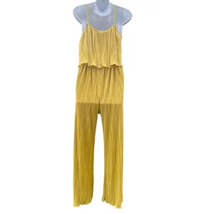 NWT Cider Boho Retro Overalls Solid Layered Jumpsuit thumbnail 3