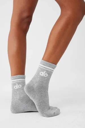 Alo Unisex Half-Crew Throwback Sock thumbnail 1